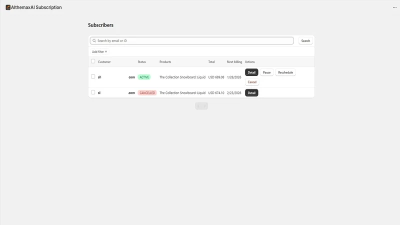 AlthemaxAI Subscription