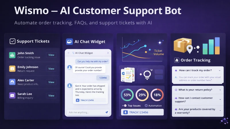 Wismo: AI Chatbot & Live Chat