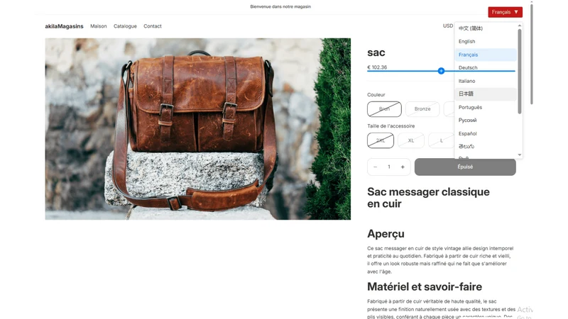 Language & Currency Converter