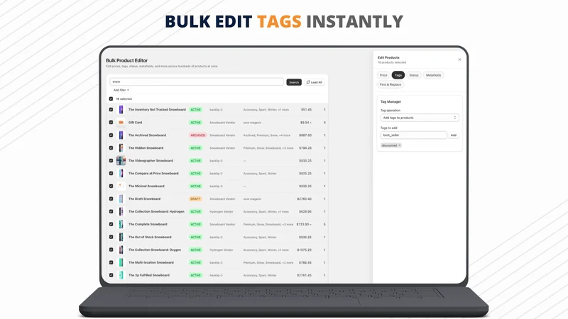 BL Bulk Product Editor