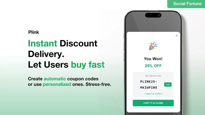 Plink: Ball Drop Email Popup
