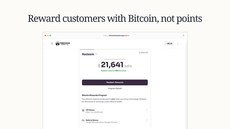 Oshi: Bitcoin Rewards Program