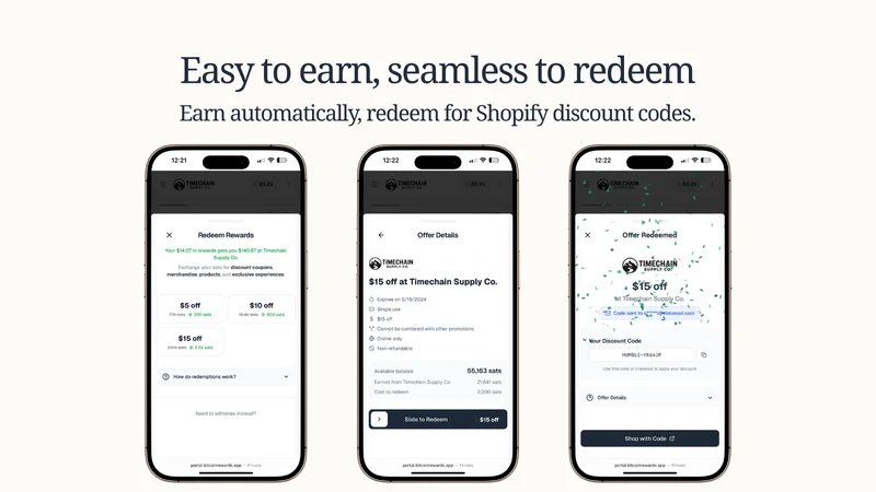 Oshi: Bitcoin Rewards Program