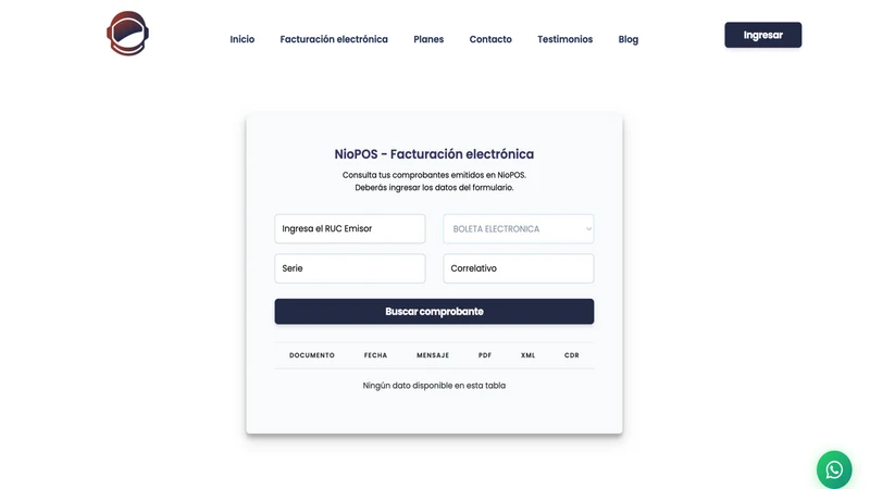 NIOPOS Facturación Perú