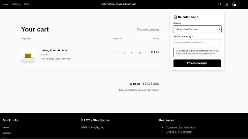 Calendify Delivery