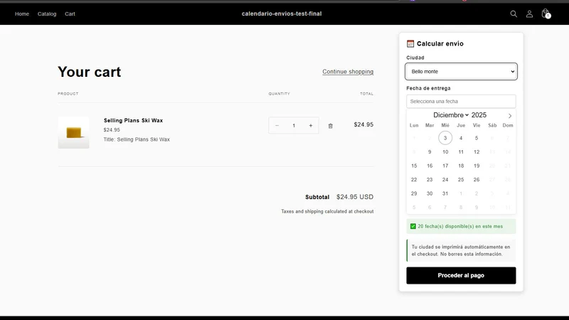 Calendify Delivery
