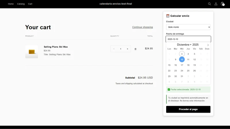 Calendify Delivery