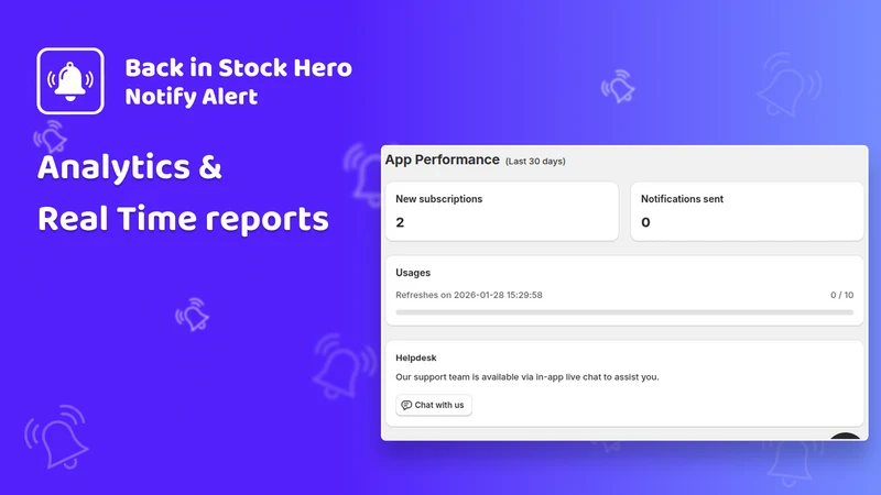 Back In Stock ‑ Notify Hero