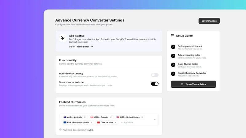 Advance Currency Converter