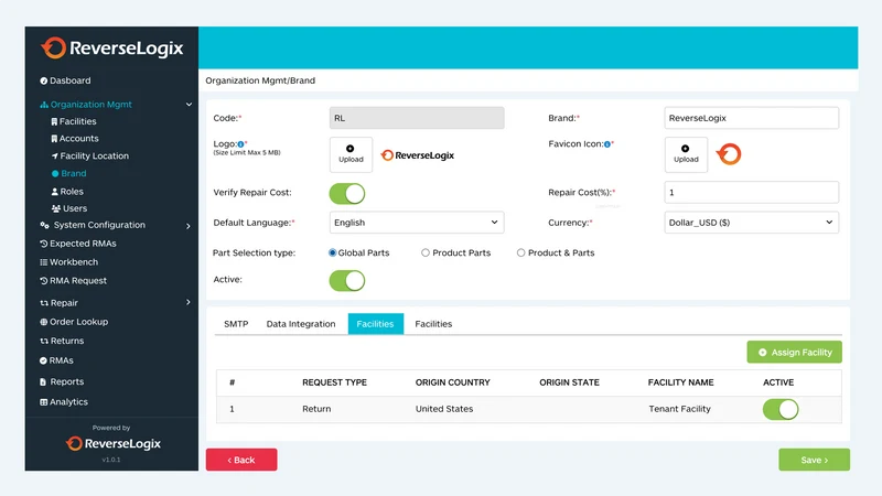 ReverseLogix Returns System