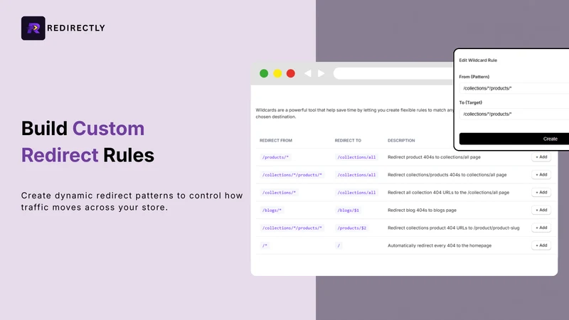 Redirectly – SEO 404 Redirects