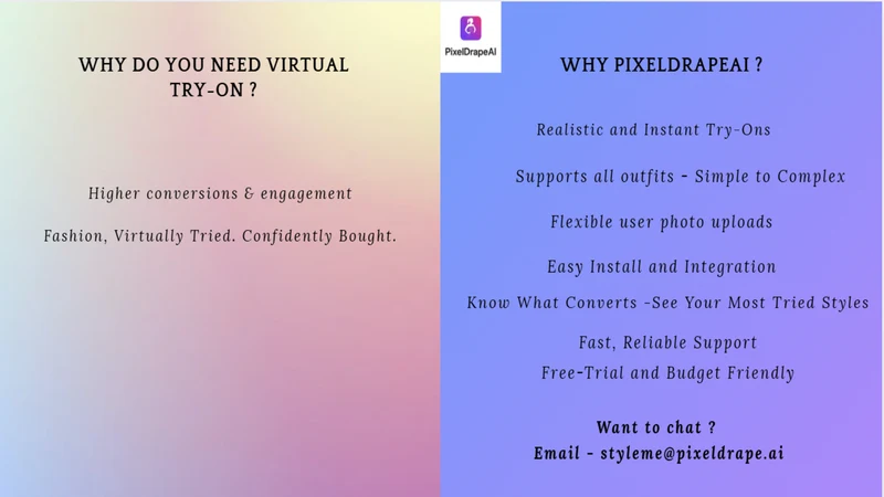 PixelDrapeAI ‑ Virtual Try‑On