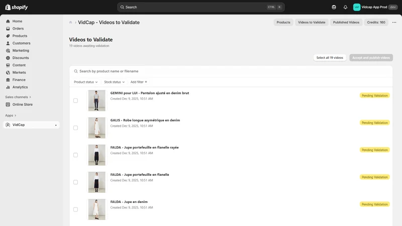 Vidcap ‑ Videos from Images