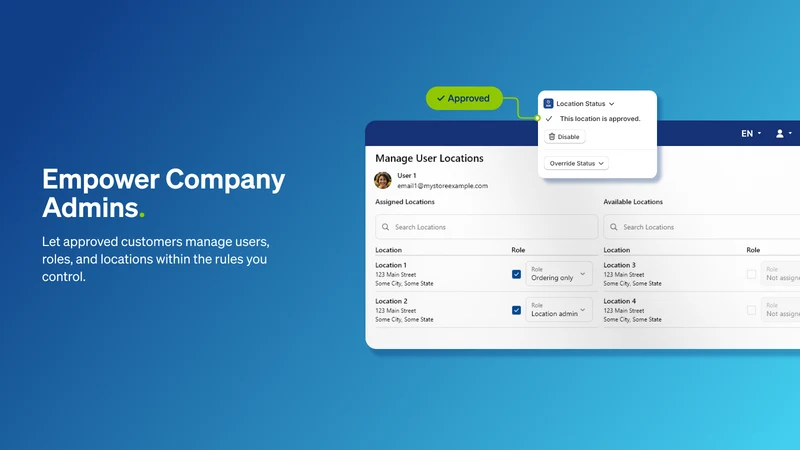 B2B Company Controls