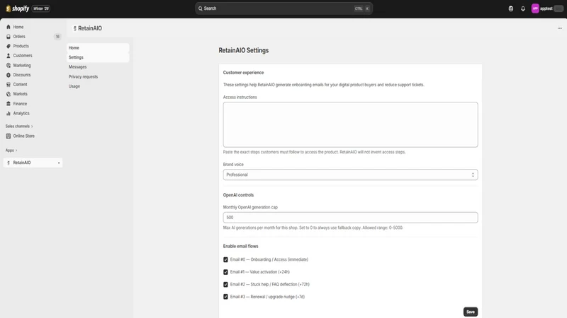 RetainAIO: Refund Protection