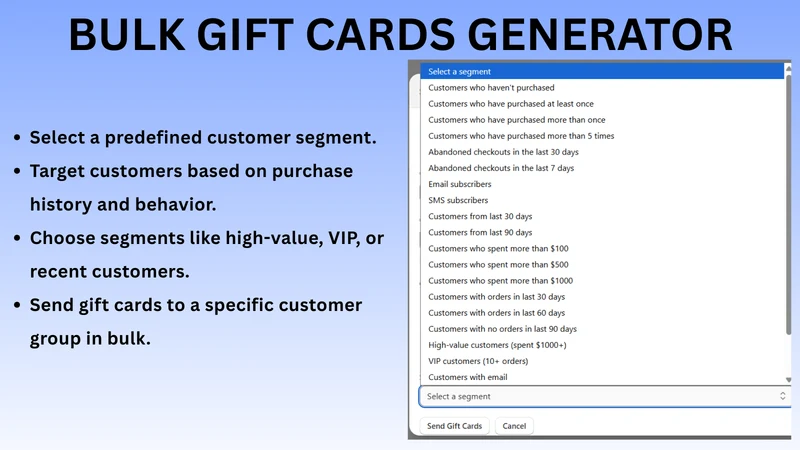 GM Bulk Gift Card Generate
