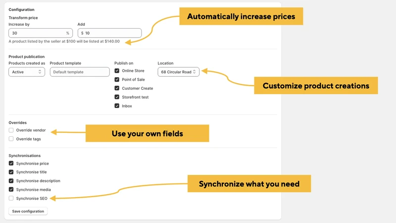 Products Orders Tracking Sync