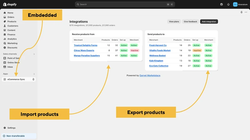 Products Orders Tracking Sync