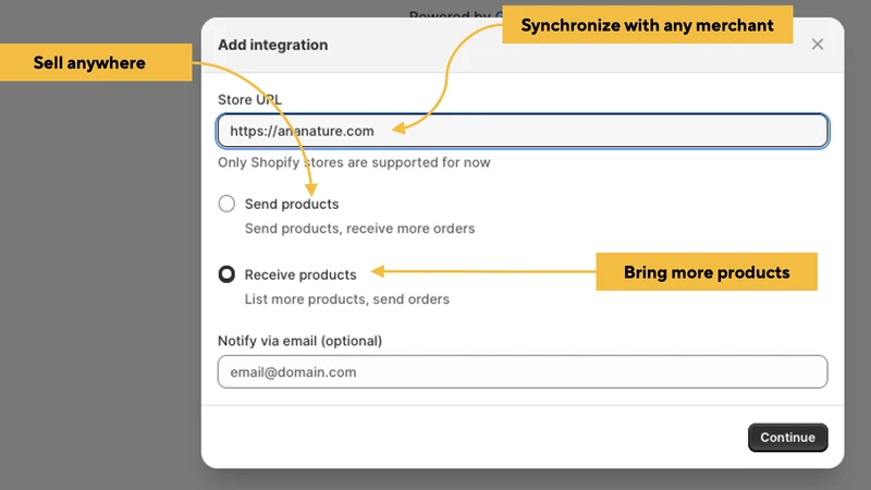 Products Orders Tracking Sync