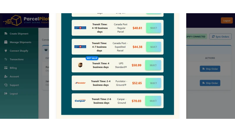 Parcel Pilot