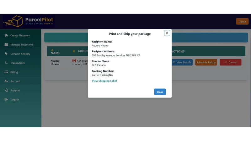 Parcel Pilot