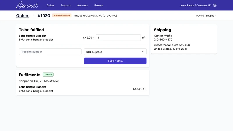 Garnet Multivendor Marketplace
