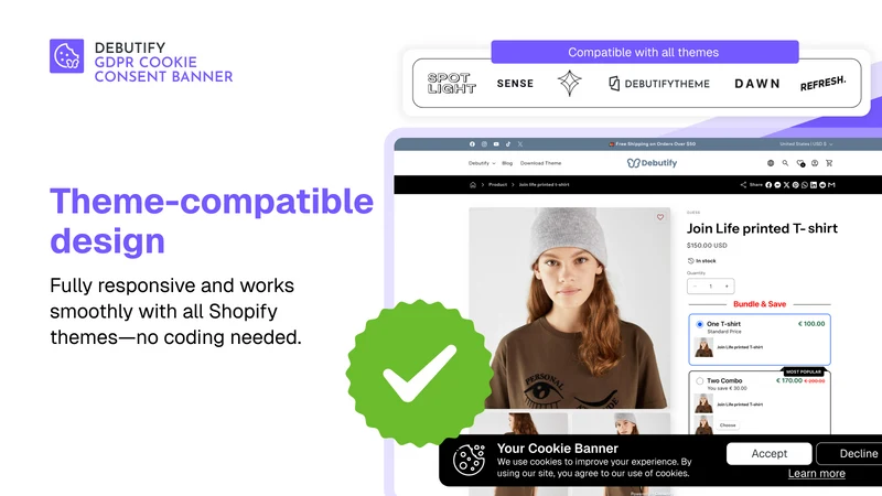 DB GDPR Cookie Consent Banner