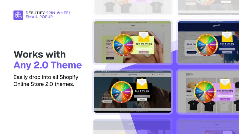DB Spin Wheel Email Pop Up