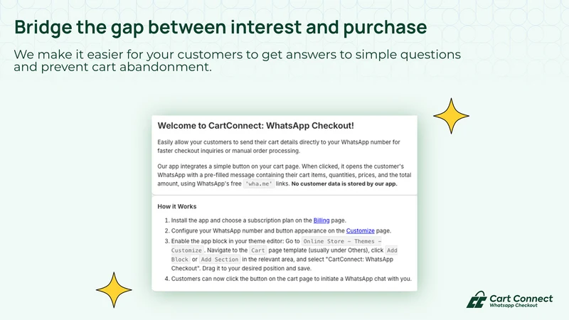 CartConnect: Whatsapp Checkout