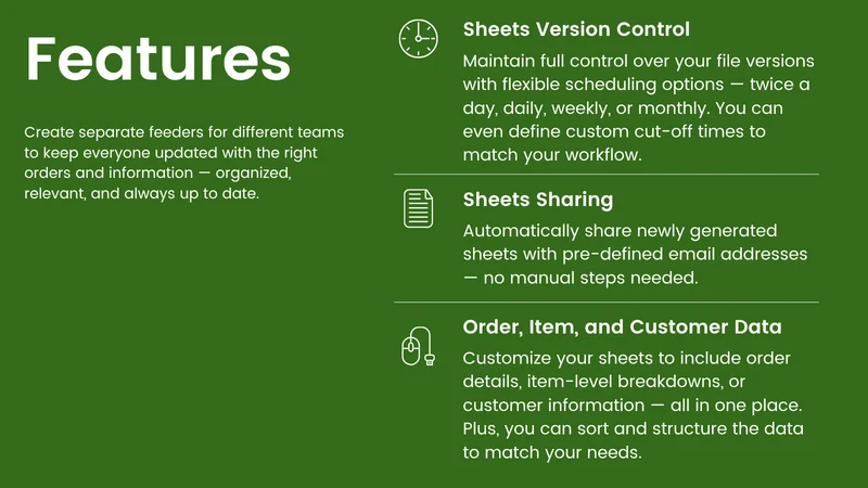 Sheets Feed ‑ Ultimate