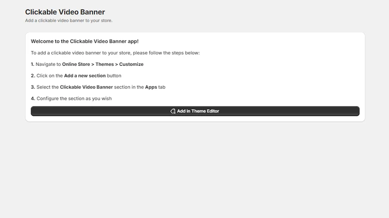 Video Banner Video Section CB
