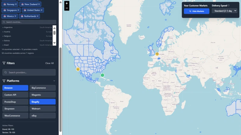 Forthmatch 3PL dashboard