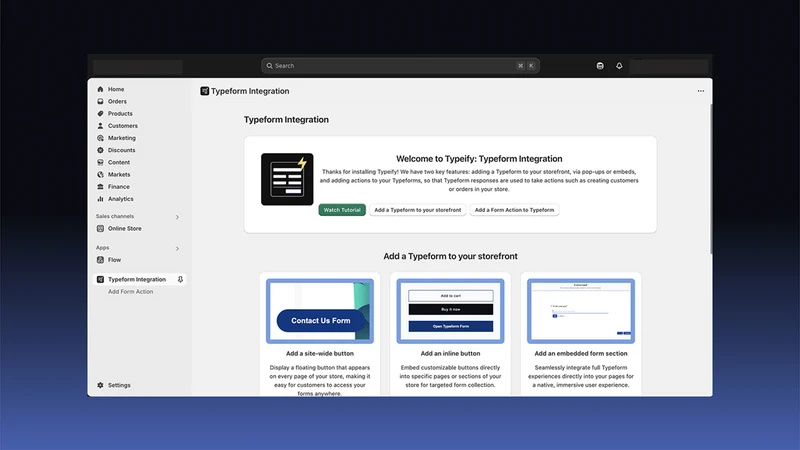 Typeify: Typeform Integration