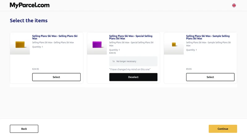 MyParcel.com Returns