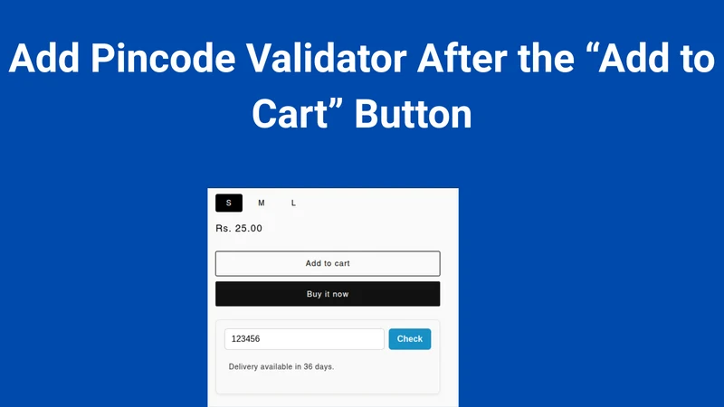 GM Pincode Validator