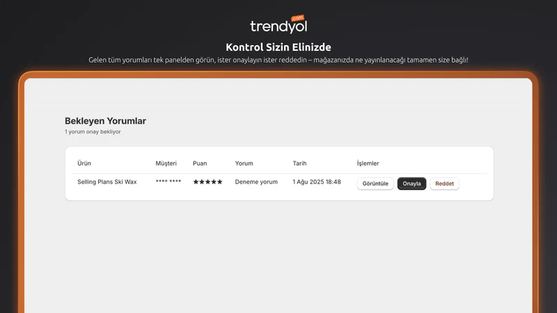 Trendyol Review Bot