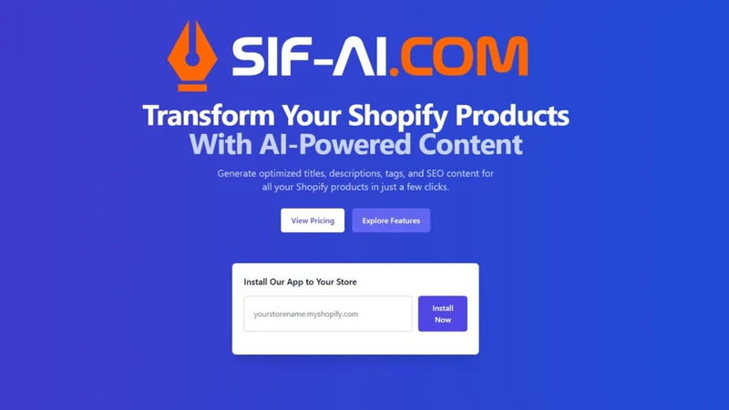 SIF‑AI ‑ AI Content