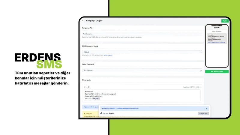 ERDSMS ‑ SMS PAZARLAMA