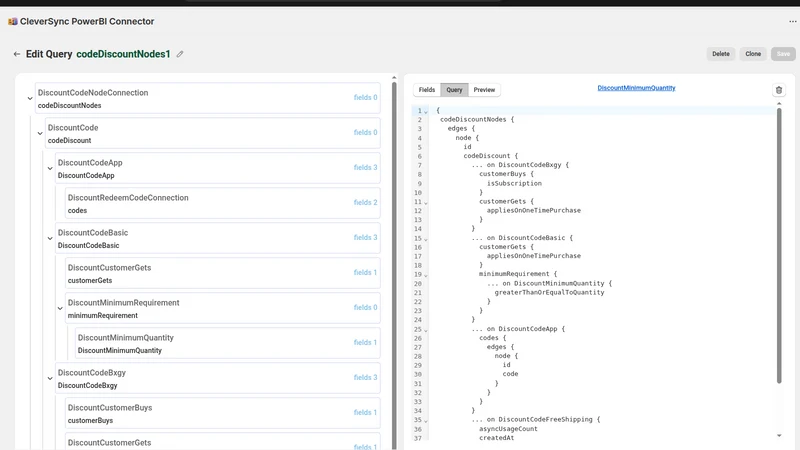 CleverSync ‑ PowerBI Connector