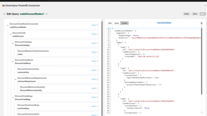 CleverSync ‑ PowerBI Connector
