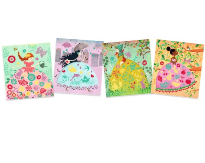Lámina artistic patch señoritas - Djeco