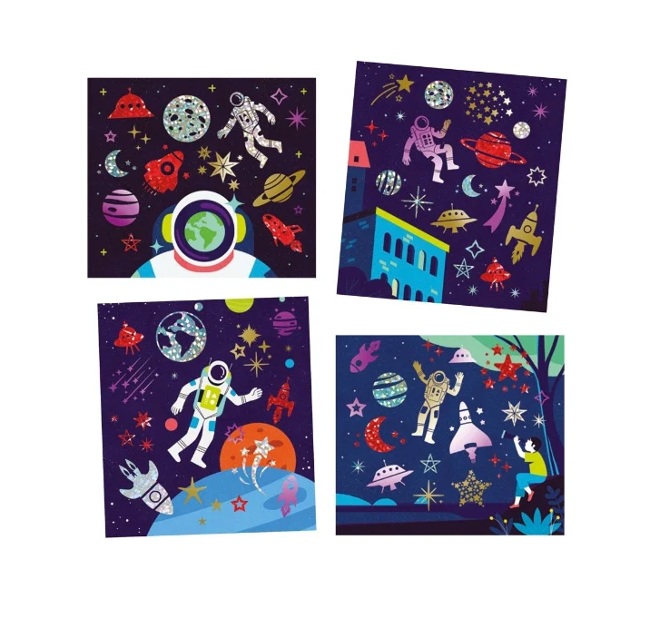 Lámina artistic patch cosmos - Djeco