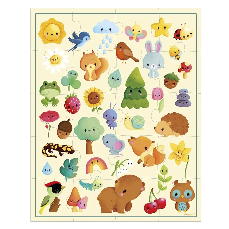 Puzzle Imágenes de la naturaleza - Janod