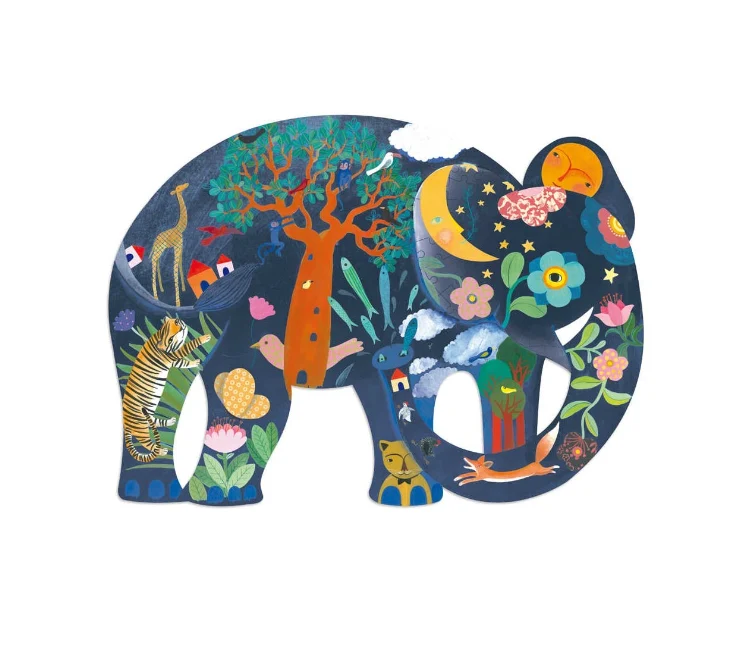 Puzzle Art Elefante - Djeco