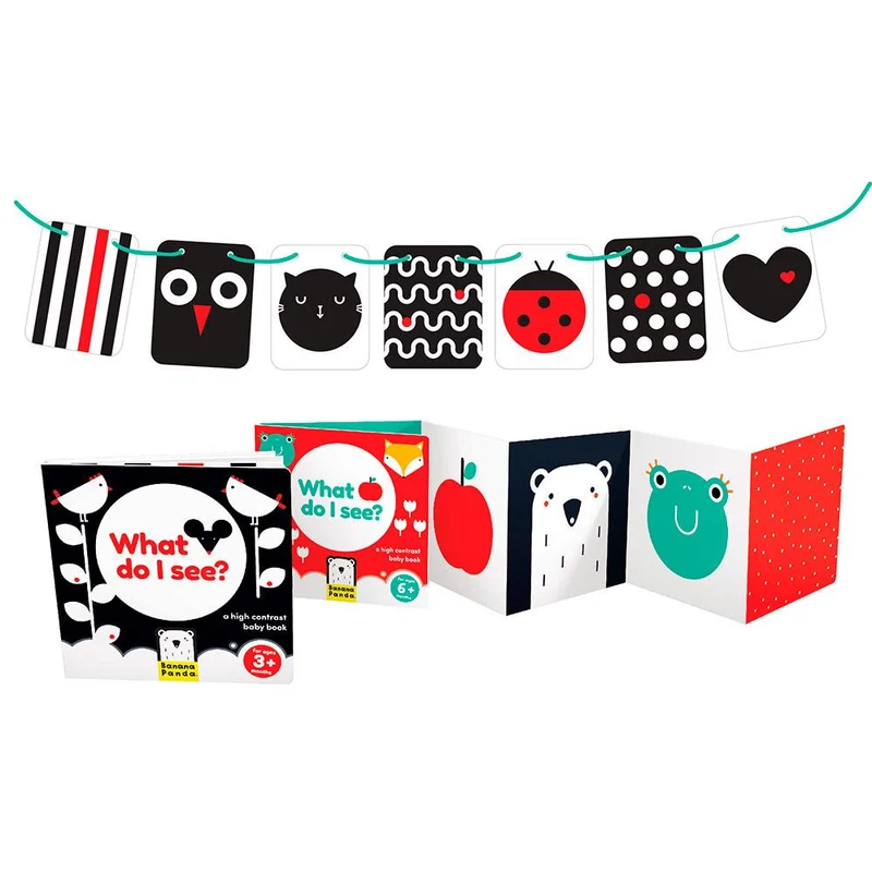 Baby pack alto contraste Banana Panda