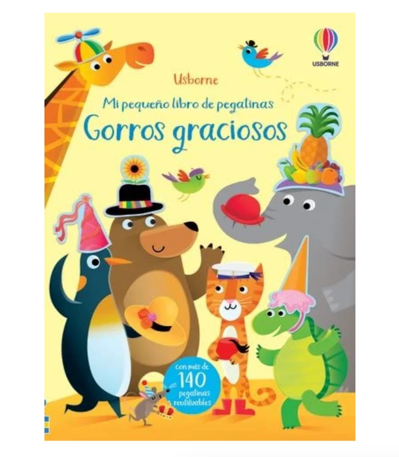 Mi pequeño libro de pegatinas - Gorros graciosos