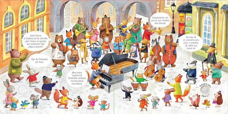 La Orquesta de los animales toca música de Chaikovski