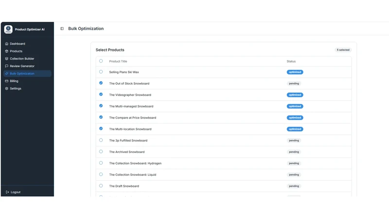 Product Optimizer AI