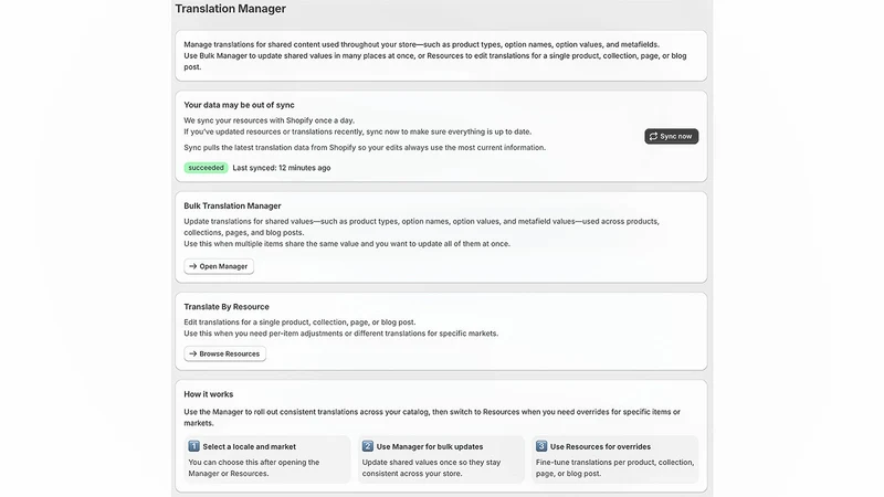 Translation Manager