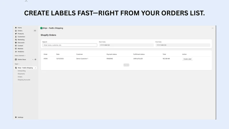 Shipi ‑ Fedex Shipping
